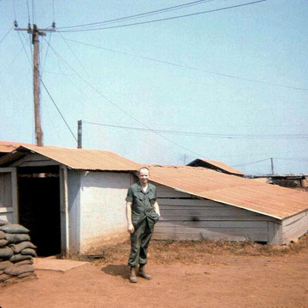 JNo 6 Standing Outside the FDC BunkerE