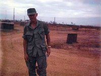 SSG Wooten (gun chief #3) and his monkey   1968