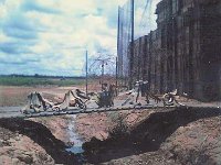 Remains of 107mm rocket motors