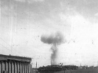 EOD blowing munitions at test fire range outside perimeter