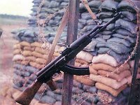 Captured AK47 from ground probe