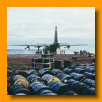C-130 Unloading Cargo Quan Loi - 1967