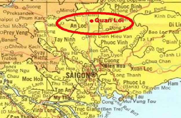 An Loc Vietnam Map